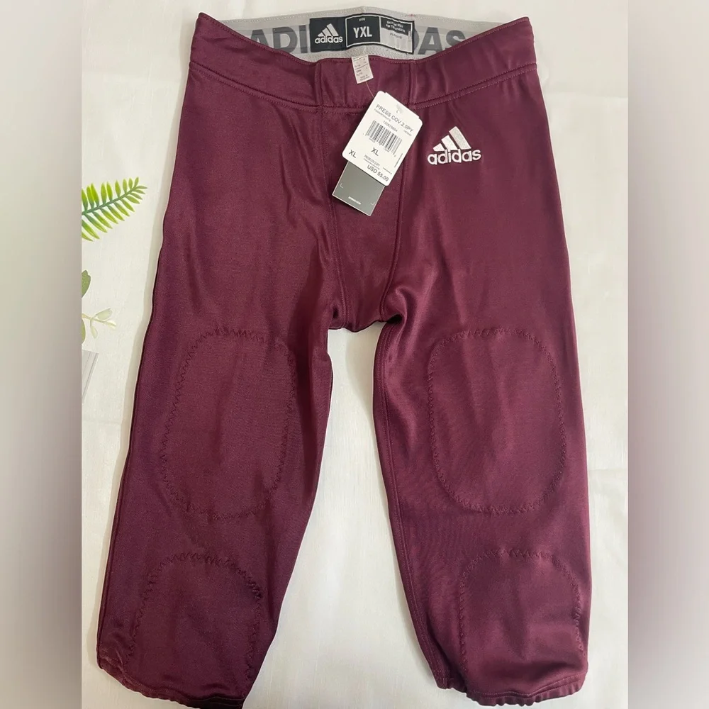 ADIDAS Boys Press Coverage 2 Football Pant in TMMARO/WHITE COLOR  YOUTH XL